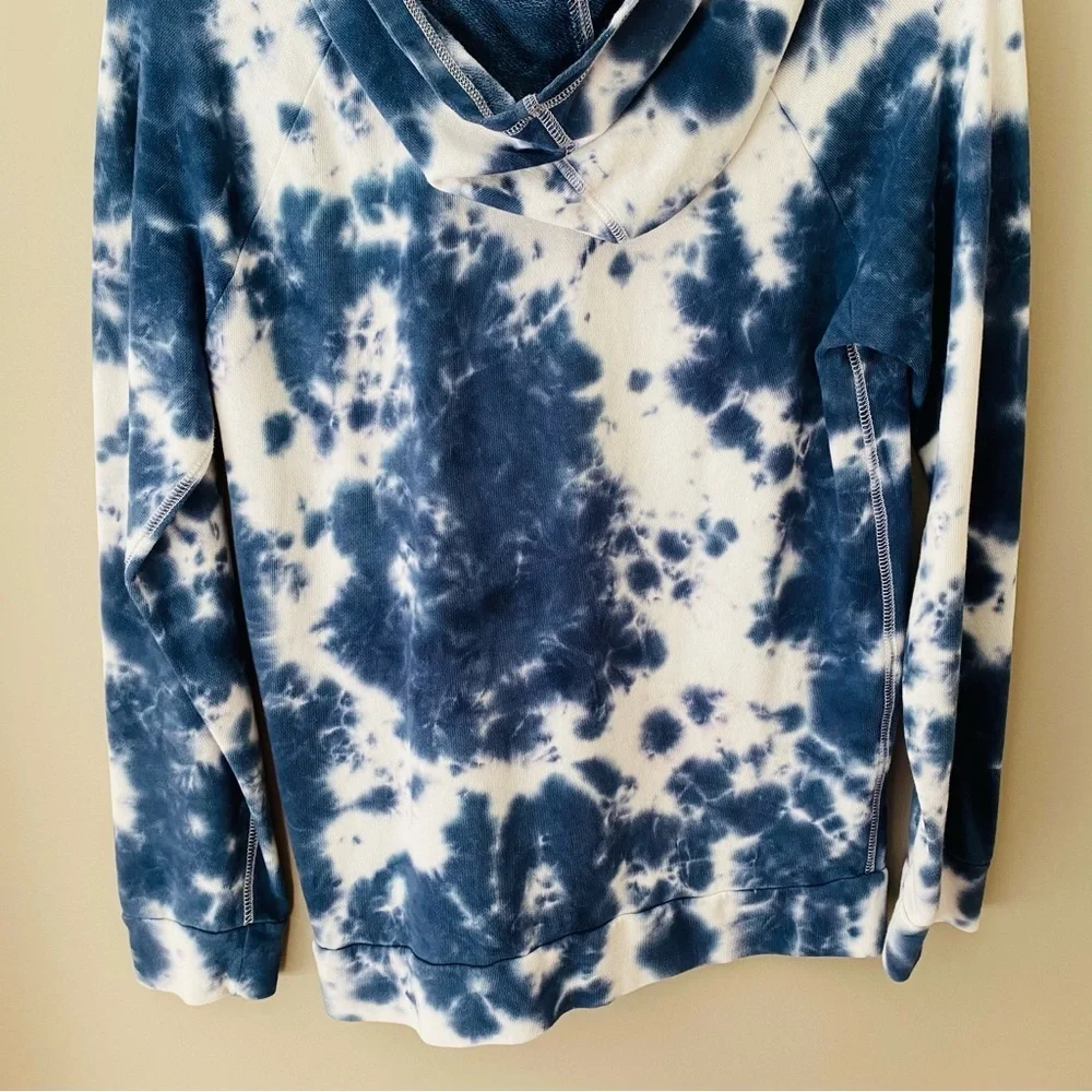 Old Navy Pullover Tie Dye Hoodie Blue/White Sz Youth XL 14-16